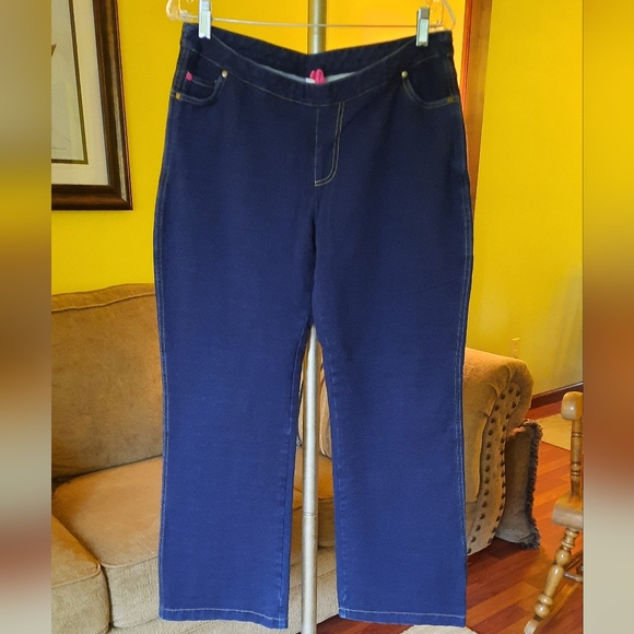 Women's Blue Pajama Jeans - Picture 1 of 3